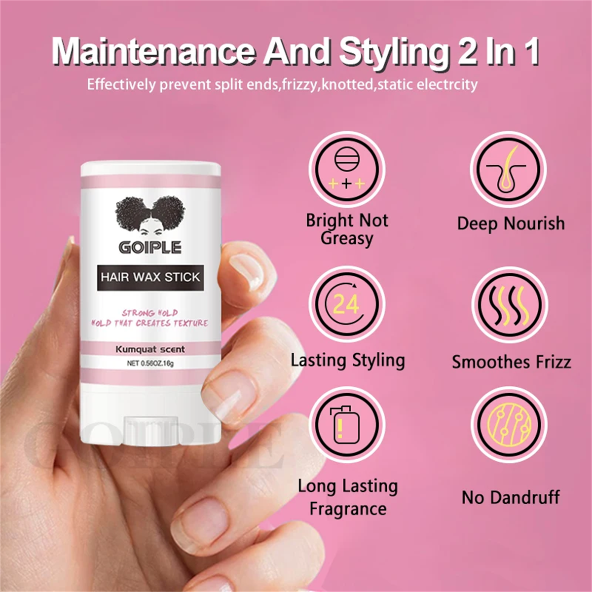 GOIPLE Flyaway Taming Wax Stic - Hair Removal Cream 리뷰 및 가격