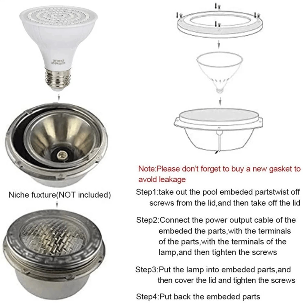 RGB LED Swimming Pool Light E2 - Xy Spa & Wellness Reviews 리뷰 및 가격