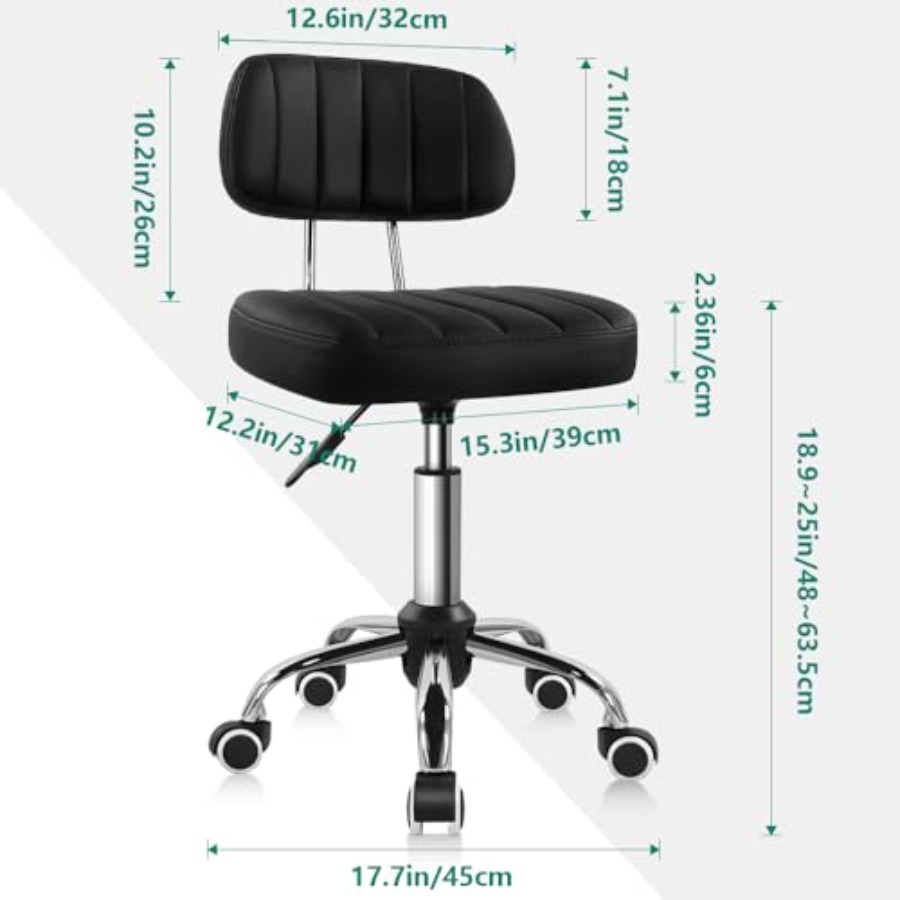 Square Swivel Stool with Wheel - Spa & Wellness Zámeček Petrovice 리뷰 및 가격