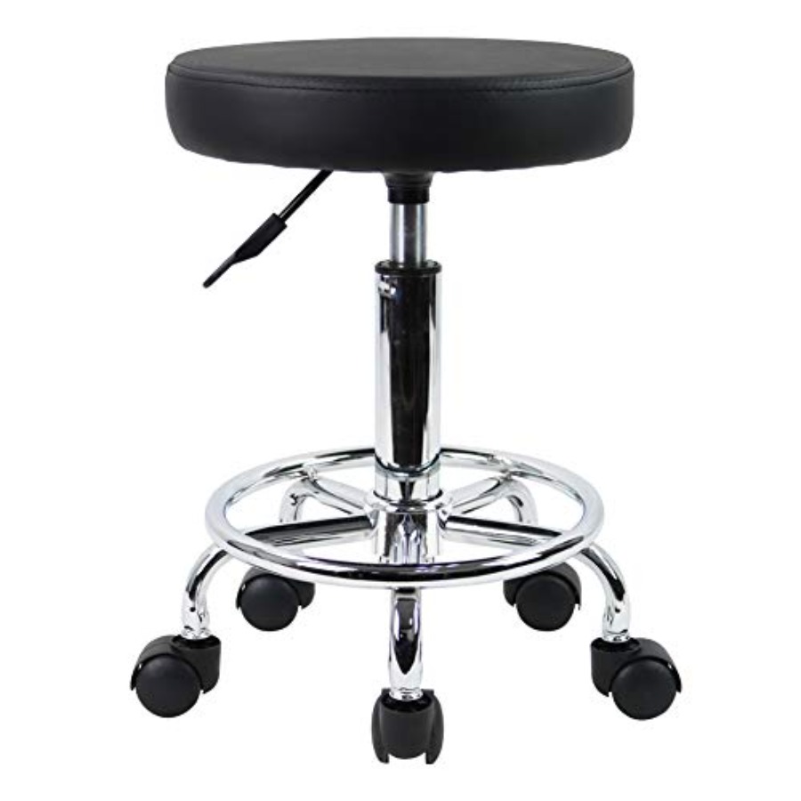 PU Leather Round Rolling Stool - Spa & Wellness Zámeček Petrovice 리뷰 및 가격