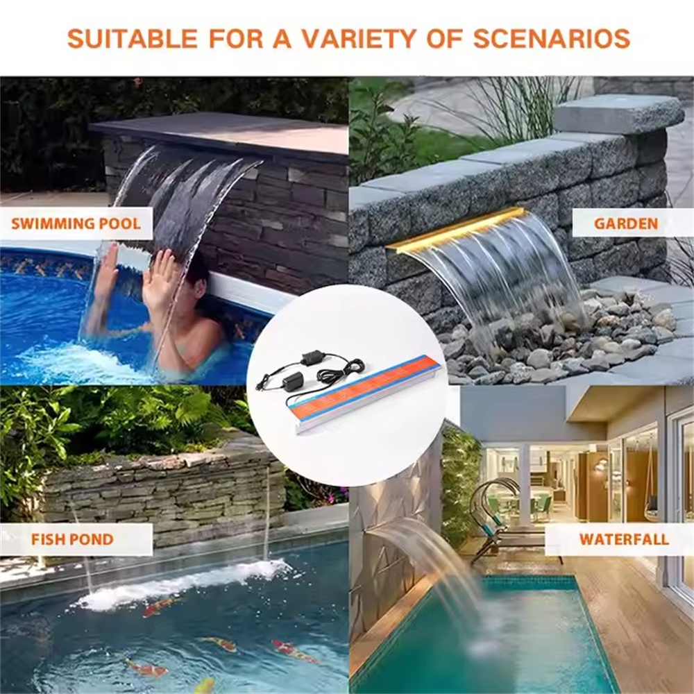 600MM DC12V Underwater Waterfa - Xy Spa & Wellness Reviews 리뷰 및 가격